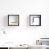 vidaXL 2 db sz&uuml;rke fali kockapolc 26 x 15 x 26 cm