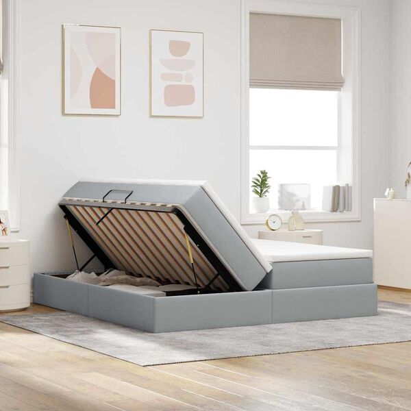 vidaXL &Aacute;gy t&aacute;rol&oacute;val &eacute;s matraccal matracmal Vil&aacute;gossz&uuml;rke 200 x 200 cm