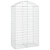 vidaXL &iacute;ves horganyzott vas gabion kos&aacute;r 100x50x160/180 cm