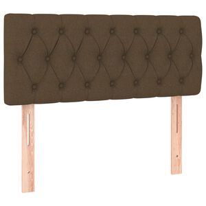 vidaXL s&ouml;t&eacute;tbarna sz&ouml;vet fejt&aacute;mla 100x7x78/88 cm