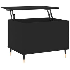 vidaXL fekete szerelt fa doh&aacute;nyz&oacute;asztal 60x44,5x45 cm