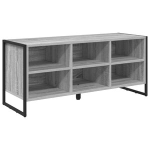 vidaXL Cipőszekr&eacute;ny 100 x 35 x 44 cm Szerelt Fa Sz&uuml;rke Sonoma