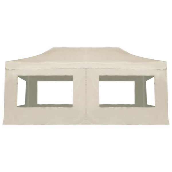 vidaXL kr&eacute;msz&iacute;nű &ouml;sszecsukhat&oacute; rendezv&eacute;nys&aacute;tor falakkal 6 x 3 m