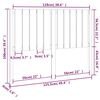 vidaXL fehér tömör fenyőfa ágyfejtámla 125,5 x 4 x 100 cm