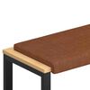 vidaXL Padp&aacute;rna Műbőr Barna M&eacute;ret: 35 cm m&eacute;ly