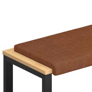 vidaXL Padp&aacute;rna Műbőr Barna M&eacute;ret: 35 cm m&eacute;ly