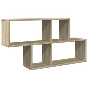vidaXL sonoma t&ouml;lgy sz&iacute;nű szerelt fa fali polc 100 x 20 x 53 cm