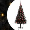 vidaXL Kar&aacute;csonyfa Fekete 120 cm PVC