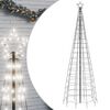 vidaXL hideg feh&eacute;r LED kar&aacute;csonyfa t&uuml;sk&eacute;kkel 570 LED 300 cm