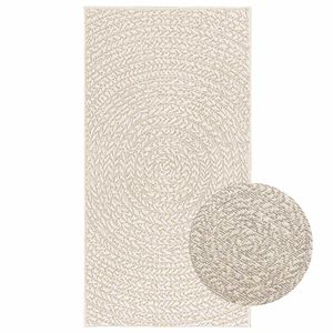 vidaXL ZIZUR kr&eacute;m juta hat&aacute;s&uacute; belt&eacute;ri &eacute;s k&uuml;lt&eacute;ri szőnyeg 60x110cm