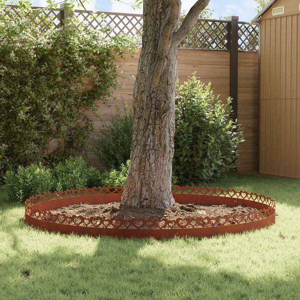 vidaXL Gyepszeg&eacute;lyek 30 pcs Rozsd&aacute;s 103 x 0,05 x 22 cm