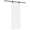 vidaXL Cs&uacute;sz&oacute; ajt&oacute; ORKDAL 93 x 232 cm Szerelt Fa Feh&eacute;r &eacute;s Fekete