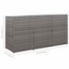 vidaXL antracit polyrattan kukat&aacute;rol&oacute; 3 kerekes kuk&aacute;hoz 229x78x120 cm