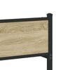 vidaXL sonoma tölgy színű fém ágykeret matrac nélkül 90 x 200 cm