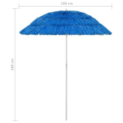 vidaXL kék hawaii stílusú strandnapernyő 180 cm