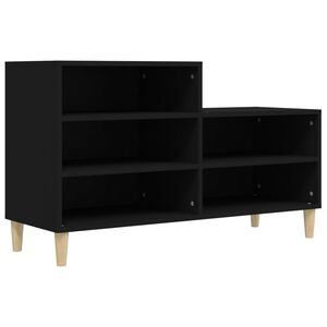 vidaXL fekete szerelt fa cipősszekr&eacute;ny 102x36x60 cm