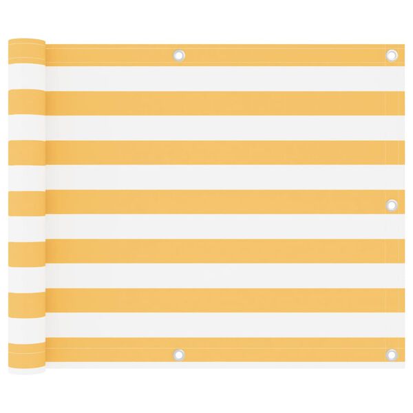 vidaXL feh&eacute;r-s&aacute;rga oxford-sz&ouml;vet erk&eacute;lyparav&aacute;n 75 x 300 cm