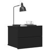 vidaXL fekete szerelt fa éjjeliszekrény 40 x 30 x 30 cm