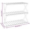 vidaXL 3 szintes barna t&ouml;m&ouml;r ak&aacute;cfa &ouml;sszecsukhat&oacute; polc 70 x 31 x 63 cm