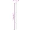 vidaXL Kerítésoszlop 26 pcs Zöld 3.2 x 3.2 x 170 cm Acél