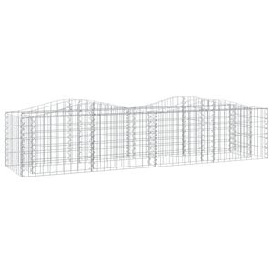 vidaXL &iacute;ves horganyzott vas gabion magas&aacute;gy&aacute;s 200x50x50 cm