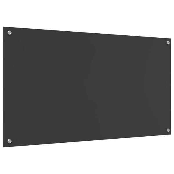 vidaXL Konyhai splashback Sötétszürke 110 x 60 x 0,6 cm edzett üveg