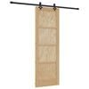 vidaXL Cs&uacute;sz&oacute; ajt&oacute; ORKDAL 73,5 x 211 cm T&ouml;m&ouml;r Fenyőfa Term&eacute;szetes