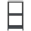 vidaXL Konyhai T&aacute;rol&aacute;s polcokkal Antracit 60 x 50 x 92 cm Ac&eacute;l