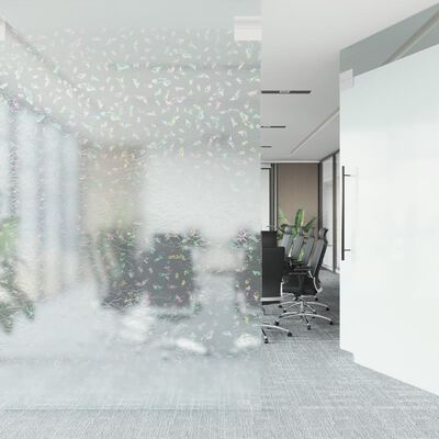 vidaXL matt szivárványmintás PVC ablakfólia 45 x 500 cm