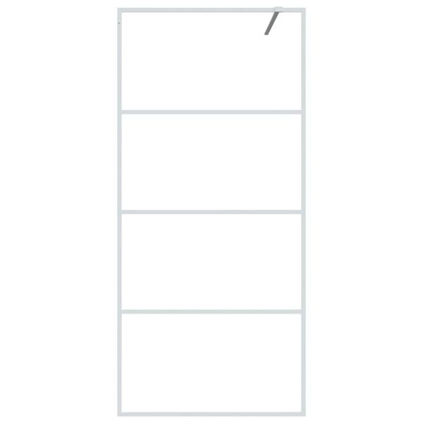 vidaXL feh&eacute;r &aacute;tl&aacute;tsz&oacute; ESG &uuml;veg zuhanyfal 90 x 195 cm