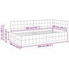 vidaXL Sarokágy keret fejtámlával Rózsaszín 90 cm x 200 cm Bársony