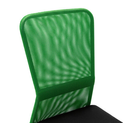 vidaXL fekete-zöld hálószövetű irodaszék 44 x 52 x 100 cm