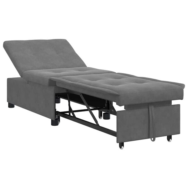 vidaXL H&uacute;zhat&oacute; kanap&eacute;&aacute;gy S&ouml;t&eacute;tsz&uuml;rke 194 x 67 x 82 cm Mikrosz&aacute;l