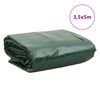 vidaXL z&ouml;ld ponyva 3,5 x 5 m 650 g/m&sup2;