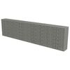 vidaXL horganyzott ac&eacute;l gabion fal fed&eacute;llel 600 x 50 x 150 cm