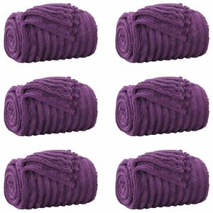 vidaXL Takar&oacute;k 6 db Lila 150 x 130 cm 2.85 kg Gyapj&uacute;