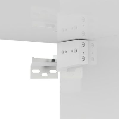 vidaXL magasfényű fehér forgácslap TV-szekrény 80 x 30 x 30 cm