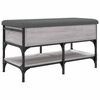 vidaXL sz&uuml;rke sonoma sz&iacute;nű szerelt fa cipőt&aacute;rol&oacute; pad 82 x 42 x 45 cm