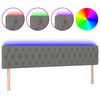 vidaXL s&ouml;t&eacute;tsz&uuml;rke sz&ouml;vet LED-es fejt&aacute;mla 200x7x78/88 cm