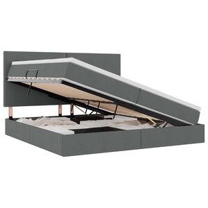 vidaXL &Aacute;gy t&aacute;rol&oacute;val &eacute;s LED l&aacute;mp&aacute;val S&ouml;t&eacute;tsz&uuml;rke 200 x 200 cm