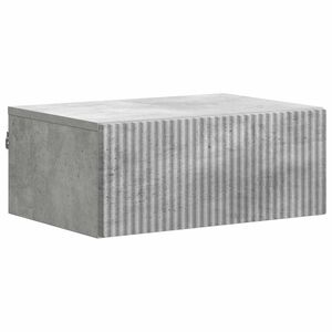 vidaXL Fali &eacute;jjeli szekr&eacute;ny Betonsz&uuml;rke 49 x 34,5 x 20 cm Szerelt Fa