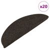 vidaXL 20 db antracitsz&uuml;rke &ouml;ntapad&oacute; l&eacute;pcsőszőnyeg 56 x 17 x 3 cm