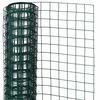 Nature z&ouml;ld n&eacute;gyzetes szemű műanyag bevonat&uacute; ac&eacute;l dr&oacute;th&aacute;l&oacute; 1x5 m 25 mm