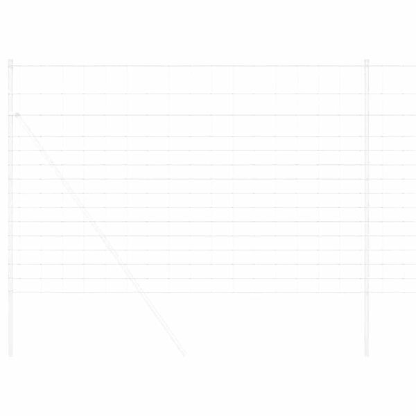 vidaXL Legelőkerítés Ezüst 25 x 1,6 m Horganyzott acél