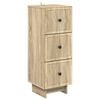 vidaXL Fi&oacute;kos szekr&eacute;ny Sonoma T&ouml;lgy 33 x 34,5 x 90 cm Szerelt Fa