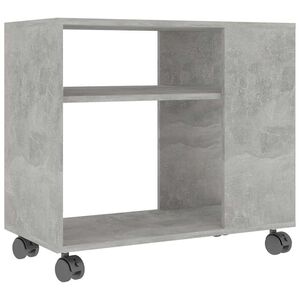 vidaXL betonsz&uuml;rke szerelt fa kisasztal 70 x 35 x 60,5 cm