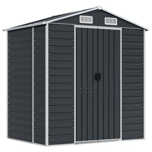 vidaXL antracitsz&uuml;rke horganyzott ac&eacute;l kerti f&eacute;szer 191 x 130 x 198 cm
