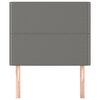 vidaXL sötétszürke szövet fejtámla 80x5x118/128 cm