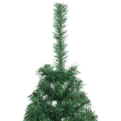 vidaXL zöld PVC fél műkarácsonyfa állvánnyal 120 cm