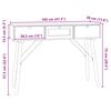 vidaXL szerelt fa t&aacute;lal&oacute;asztal fi&oacute;kokkal 105 x 30 x 75 cm